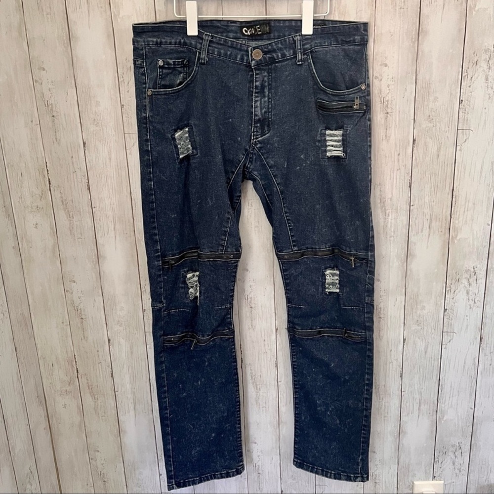 CR24 Denim Moto Jeans